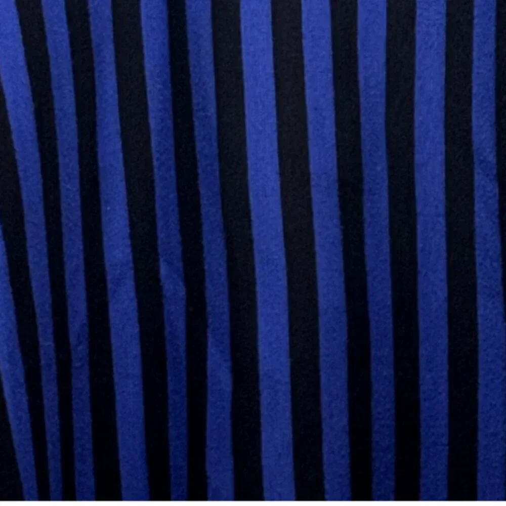 Blue and Black Striped Skirt Size M